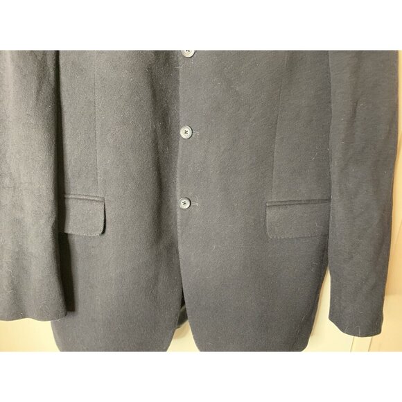 Arnold Brant Harry Rosen 41 L-T Pure Cashmere Blue Black Blazer Sport Coat READ! - Picture 2 of 13